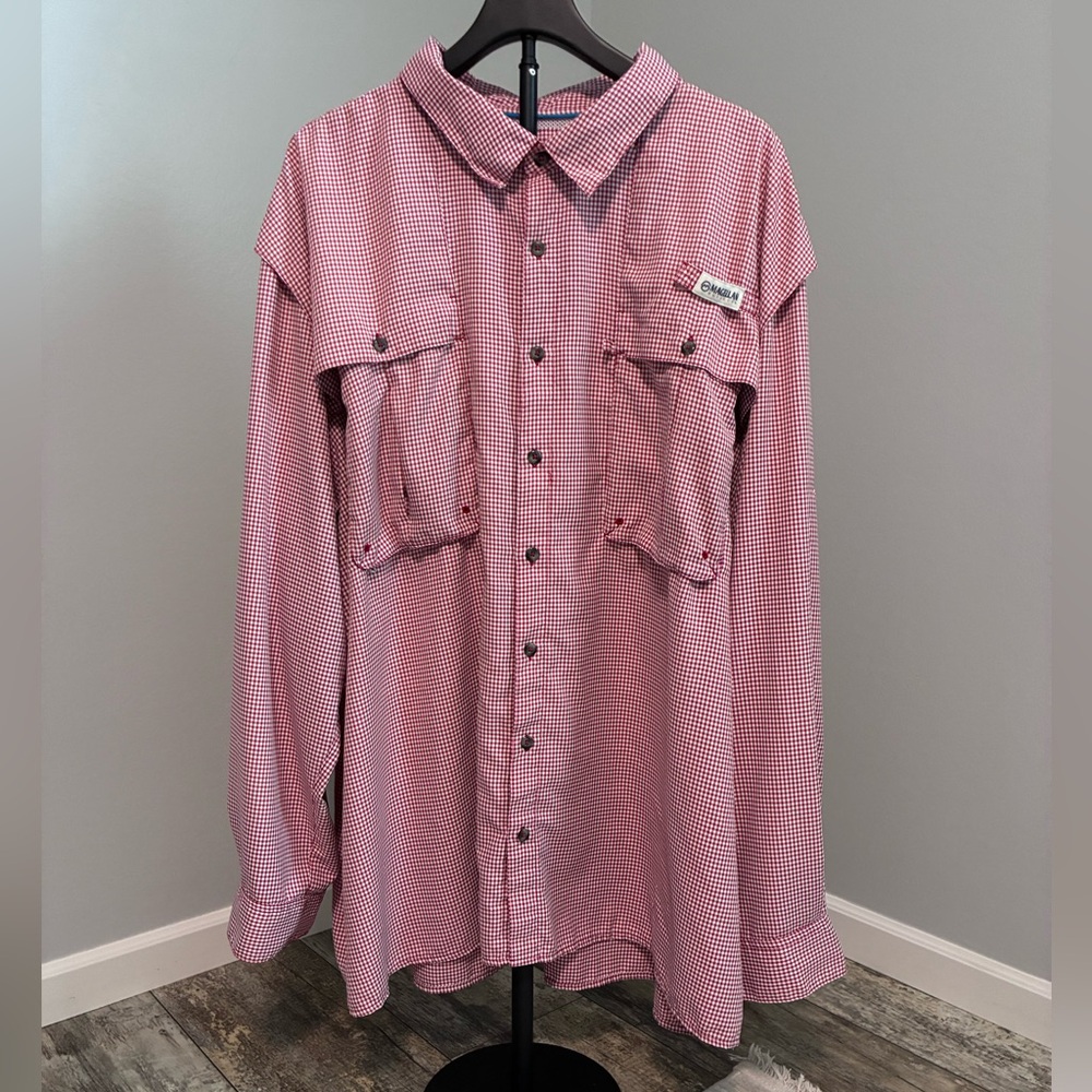 Magellan’s - Men's Red Check Long-Sleeve Button Shirt